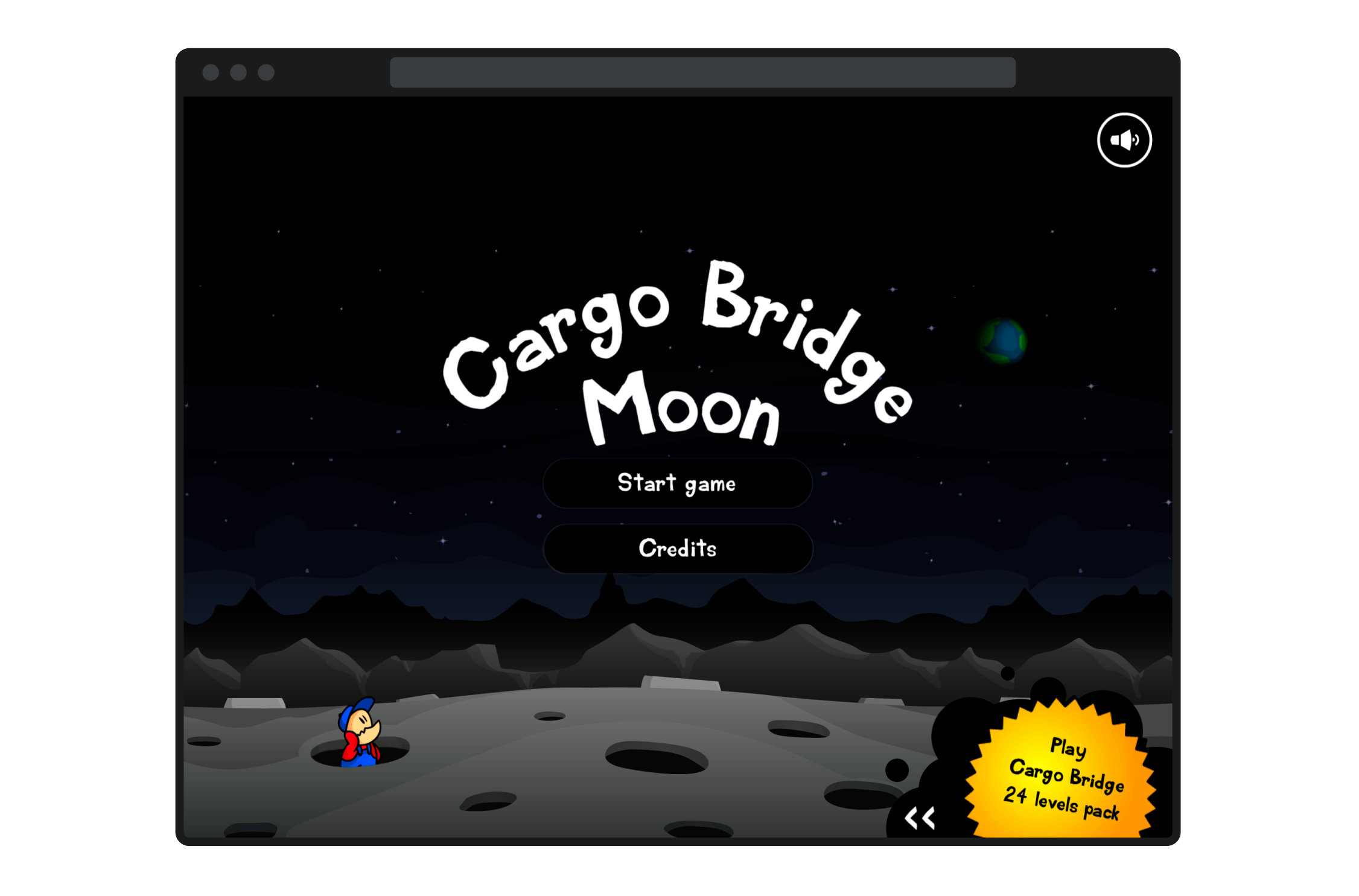 Start screen for Cargo Bridge
