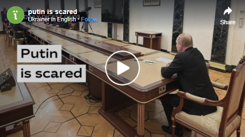 Putin Scared Ukrainer video