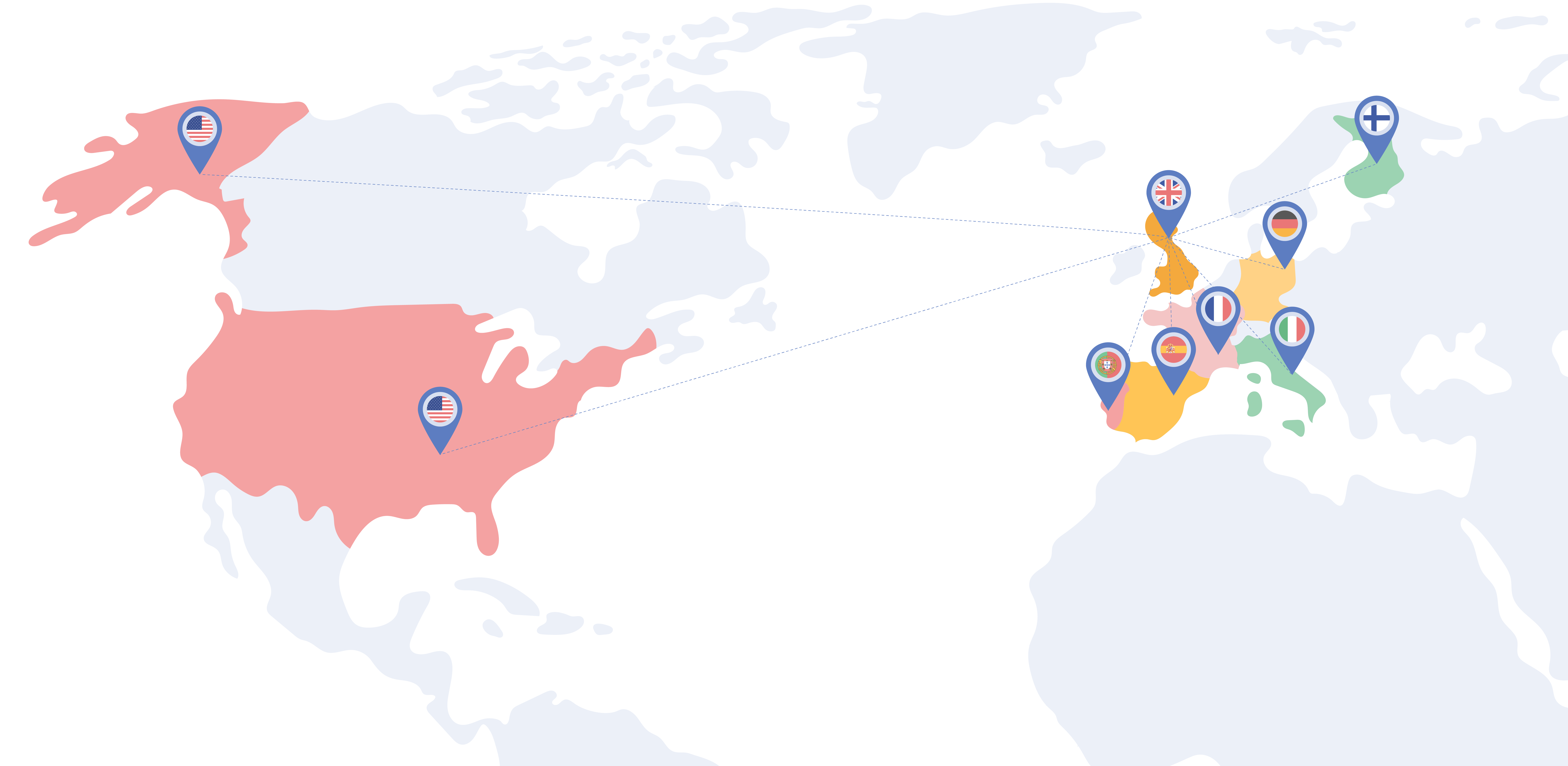 Map of SPG services for Nokia